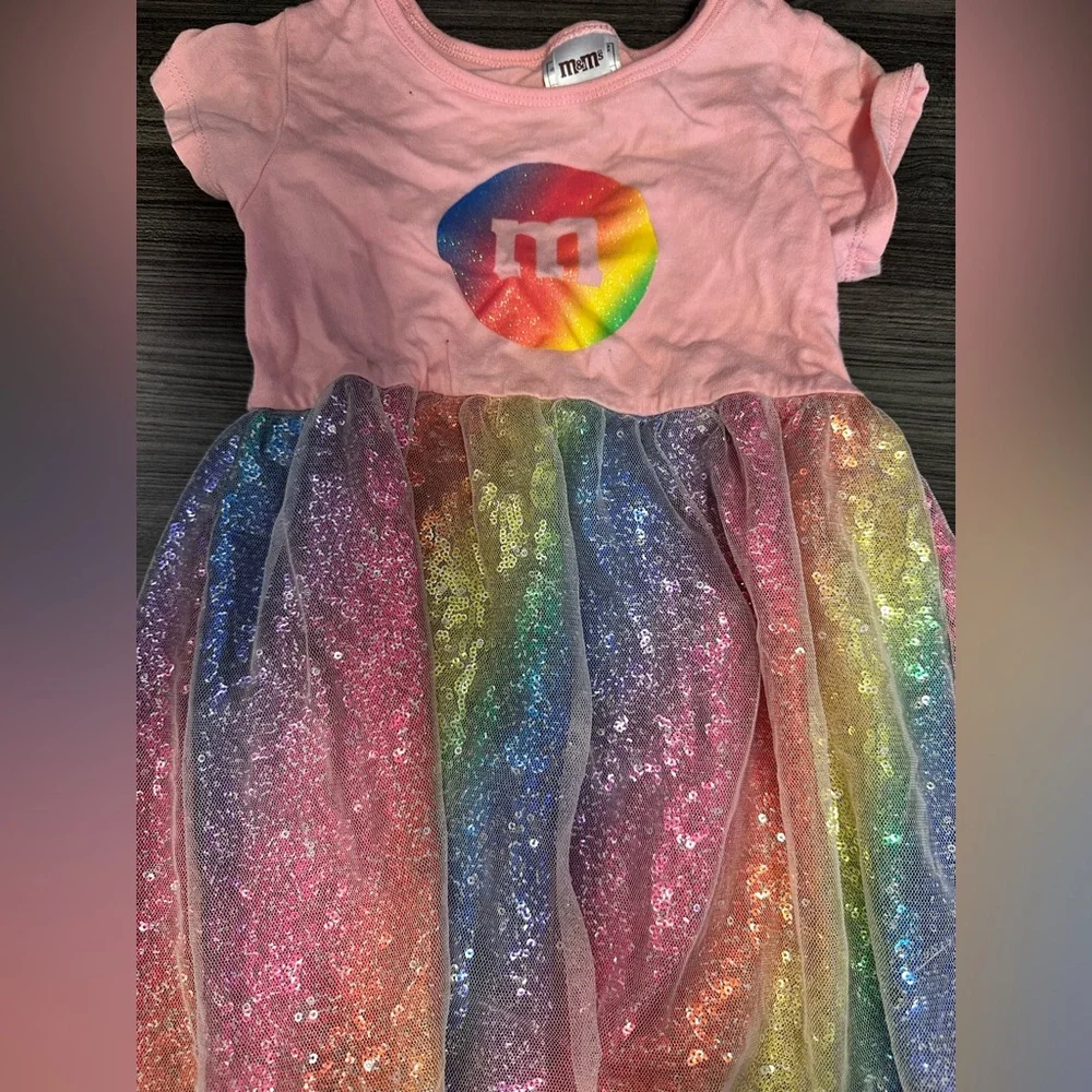 M&M'S Pink and Multicolor Kids Costume - Picture 1 of 5